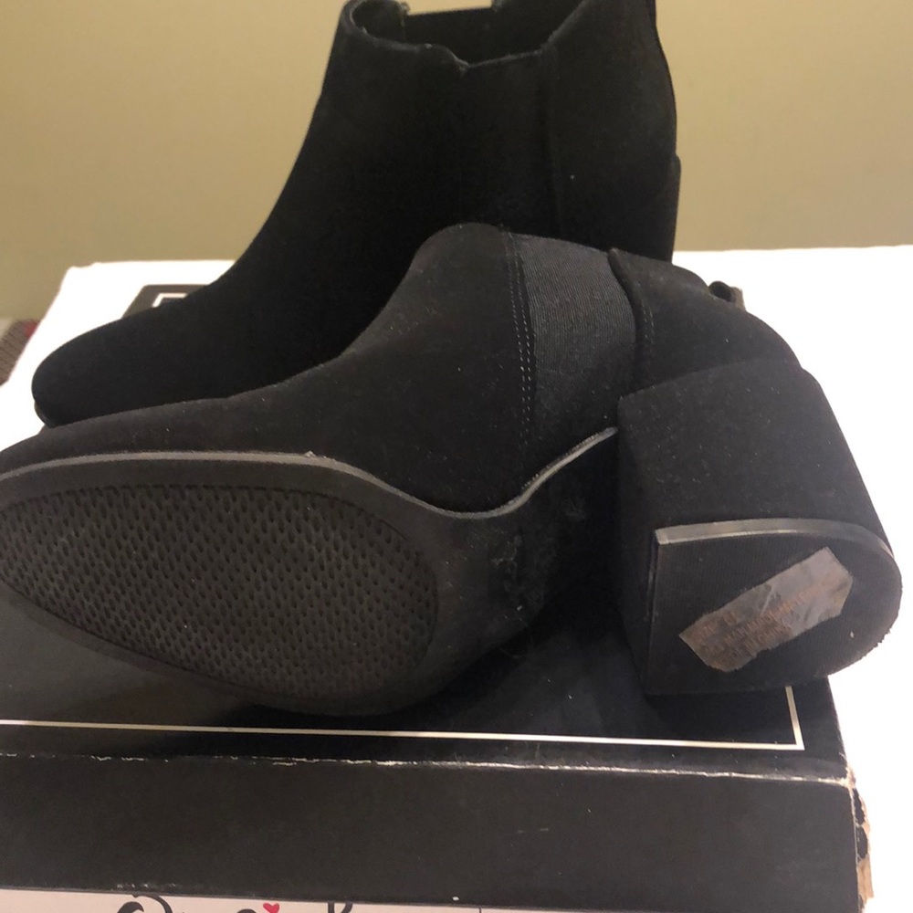 Suede Ankle Booties - Picture 3 of 4